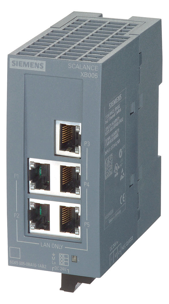 SIEMENS Switch Hutschiene 5x10/100Mbps 6GK5005-0BA00-1AB2 Layer2