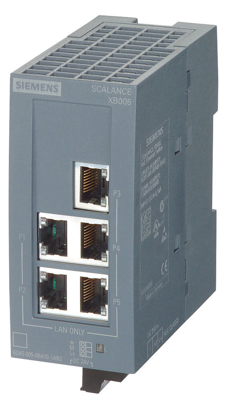 SIEMENS Switch Hutschiene 5x10/100Mbps 6GK5005-0BA00-1AB2 Layer2