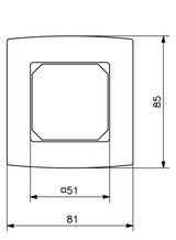 Alre-It alre-Rahmen "Berlin" reinweiß gl. JZ-090.900 | VV000025