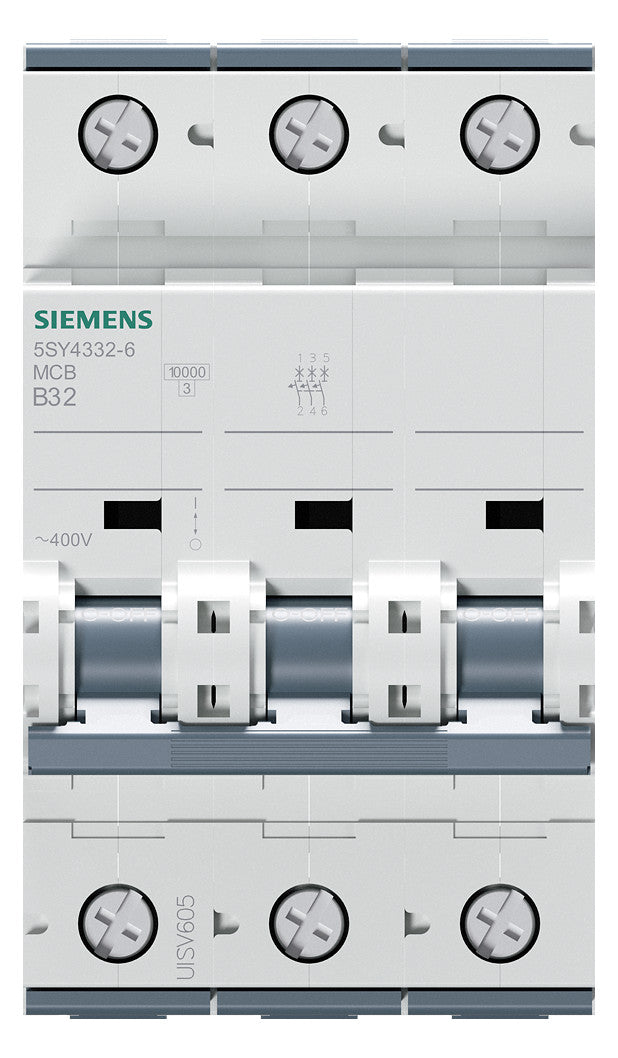 SIEMENS Leitungsschutzschalter UC B 32A 5SY4332-6 3p 400V 3TE 50Hz IP20