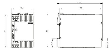 SIEMENS Gleichstromversorgung REG 96W 4A SITOP 6EP1332-5BA10 22,2-26,4V IP20