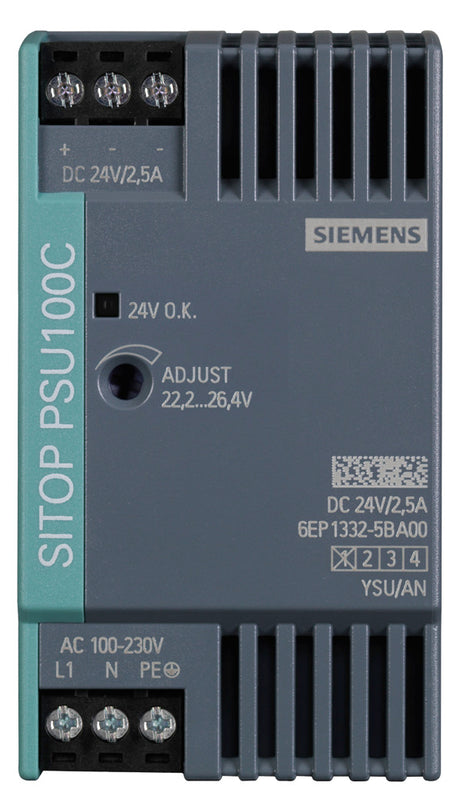 SIEMENS Gleichstromversorgung REG 60W SITOP 6EP1332-5BA00 22,2-26,4V 2,5A