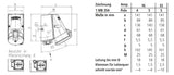 MENNEKES CEE-Kombi Kst gr IP44 1Steckd 1649 1x16A5p400V