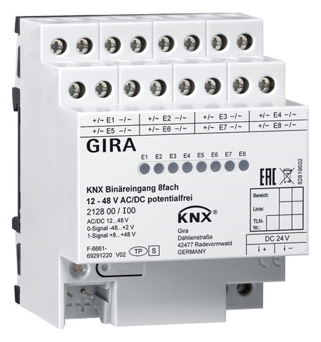 GIRA Binäreingang KNX REG 4TE LED 8f 212800