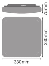 LEDVANCE LED-Anbauleuchte 24W 3000K ws SF SQUARE 330 V 24W 830 IP44 2000lm