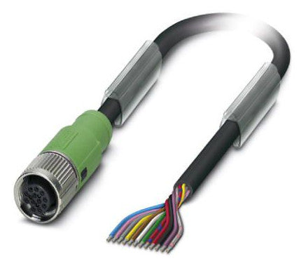 PHOENIX Sensor-Aktorkabel 12p 3m M12 ger SAC-12P- 3,0-PUR/FS SCO Female fr.Ende