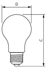 PHILIPS-LM LED-Lampe FM E27 A60 10,5W ws CorePro LEDBulbND10.5-100W E27A60 8 2700