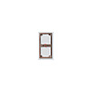 SIEDLE Rahmen-Türstation 2f UP ms Zink MR 611-2/1-0 99,5x199,5x17mm