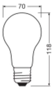 LEDVANCE LED-Lampe FM E27 17W 2700K ws D LED Classic A 150 Filament V 17W 82 2452