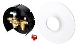 Danfoss Wandeinbaukasten f. Fußb.temp., Abdeckung rund, G 3/4 A | 003L1015