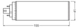 LEDVANCE LED-Röhrenlampe GX24q-3 16W ws DULUX LED T/E32 HF & AC MAINS V 16W 4000