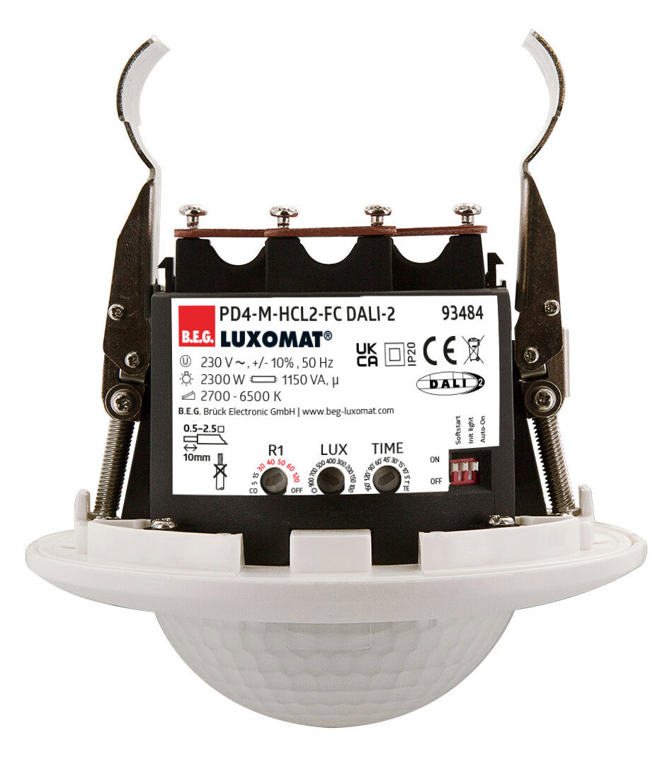 BEG Präsenzmelder 360° EB rws IP20 2300W PD4-M-HCL2-FC DALI-2 Präsenzmelder HLK