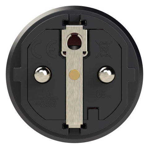 PC ELECTRIC Schutzkontaktstecker 16A 230V Kst IP54 ger sw 05721-sr