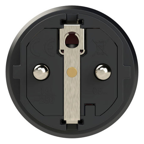 PC ELECTRIC Schutzkontaktstecker 16A 230V Kst IP54 ger sw 05721-sr