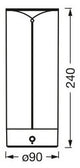 LEDVANCE LED-Tischleuchte 1,2W 2700K gr Decor Filament Table 100lm m.LM