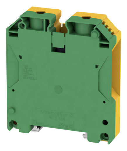 WEIDMÜLLER Schutzleiter-Reihenklemme WPE 70N/35 10-16qmm gn/ge 1Etage TS35