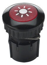 GROTHE Klingeltaster alu sw UP rnd m.Bel PROTACT 100 LED 13mm