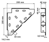 Walraven Knotendreieck RapidStrut BUP 200x200x46 | 65938020