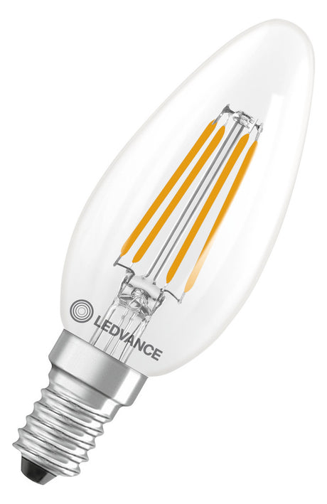 LEDVANCE LED-Kerzenlampe FM E14 4W 3000K LED Classic B 40 Filament V 4W 830 ws E