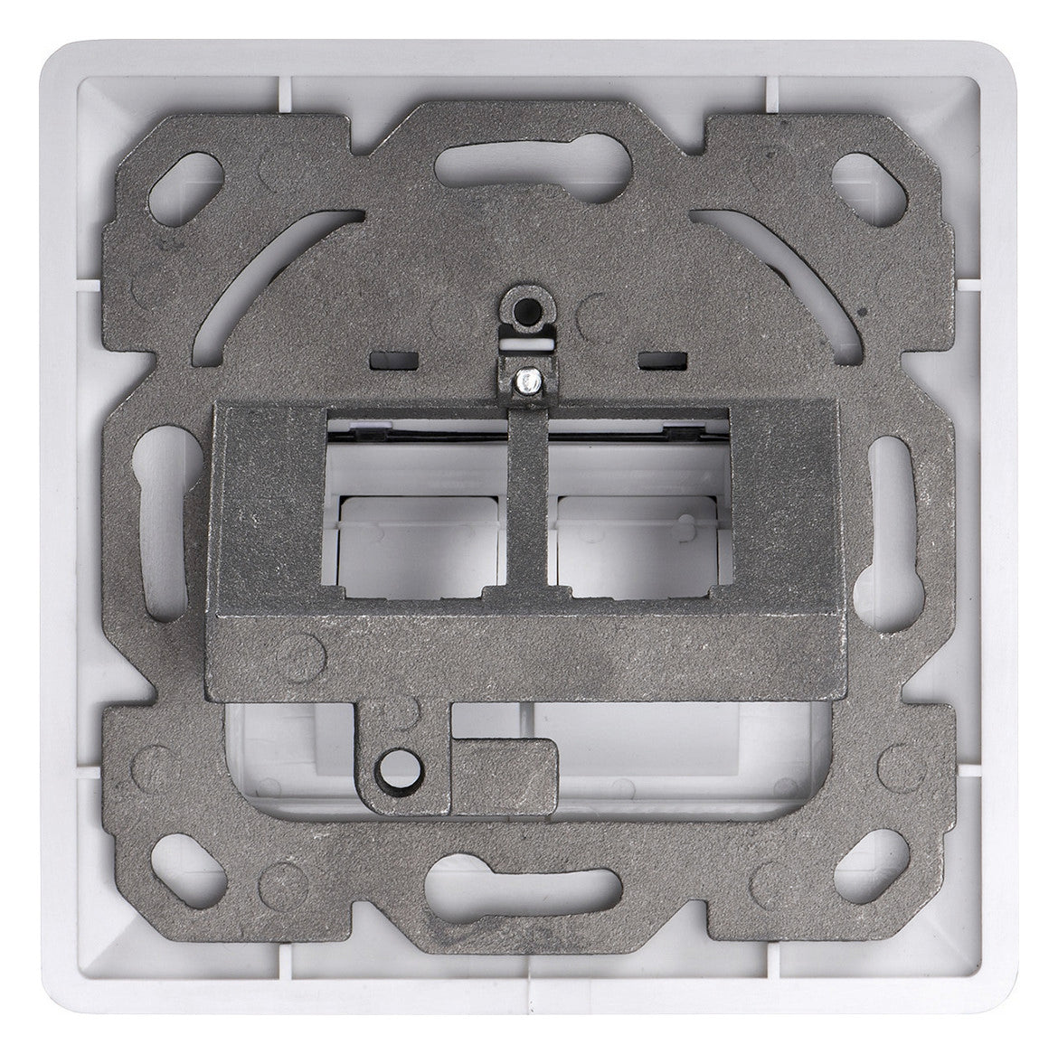 ASSMANN ELEKTRO Modulaufnahme 2xRJ45 ws DN-93801-1 m.Staubschutz
