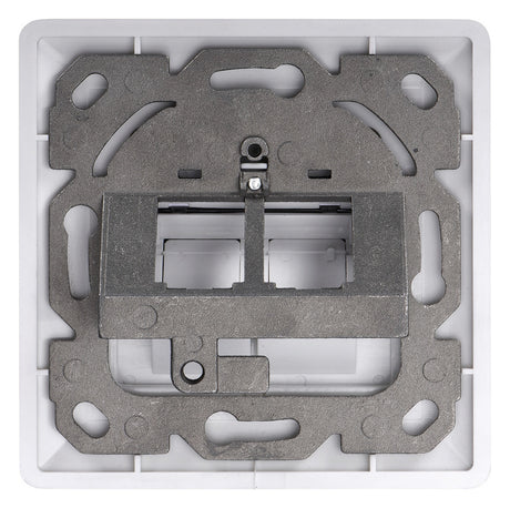 ASSMANN ELEKTRO Modulaufnahme 2xRJ45 ws DN-93801-1 m.Staubschutz