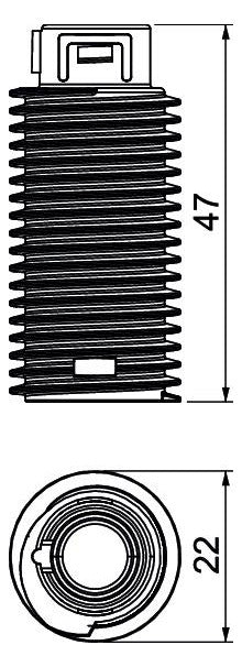 BETTERMANN Gewindestange M22x47,5mm Kst UZD GS 250/350 unbeh