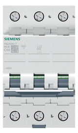SIEMENS Leitungsschutzschalter UC C 50A 5SL6350-7 3p 400V 3TE 50Hz IP20
