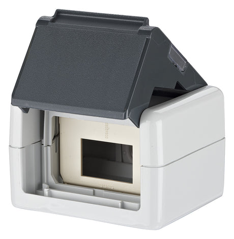 METZ CONNECT Modulaufnahme AP 2f gr 1309430003KE Kanaleinb schräg