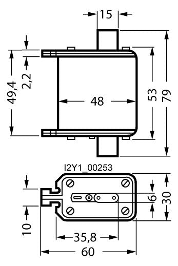 SIEMENS NH-Sicherungseinsatz 25A NH00 gR 3NE8015-1 690VAC Kombik