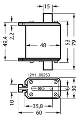 SIEMENS NH-Sicherungseinsatz 25A NH00 gR 3NE8015-1 690VAC Kombik