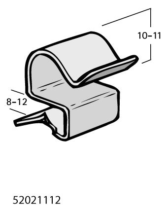 Walraven Trägerklammer Britclips PC12 11 für Kabel 10-11 u. Flansch 8-12 | 52021112