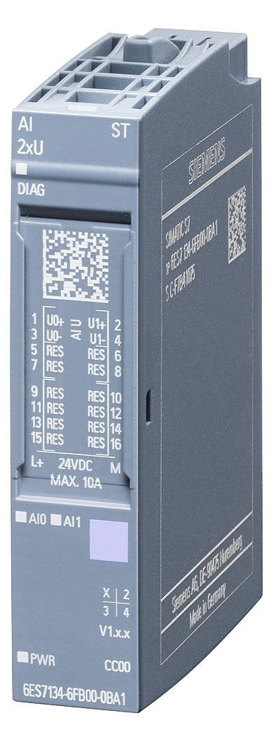 SIEMENS Analoges I/O-Modul DC 19,2-28,8V 6ES7134-6FB00-0BA1 Eing.Spg Federzug