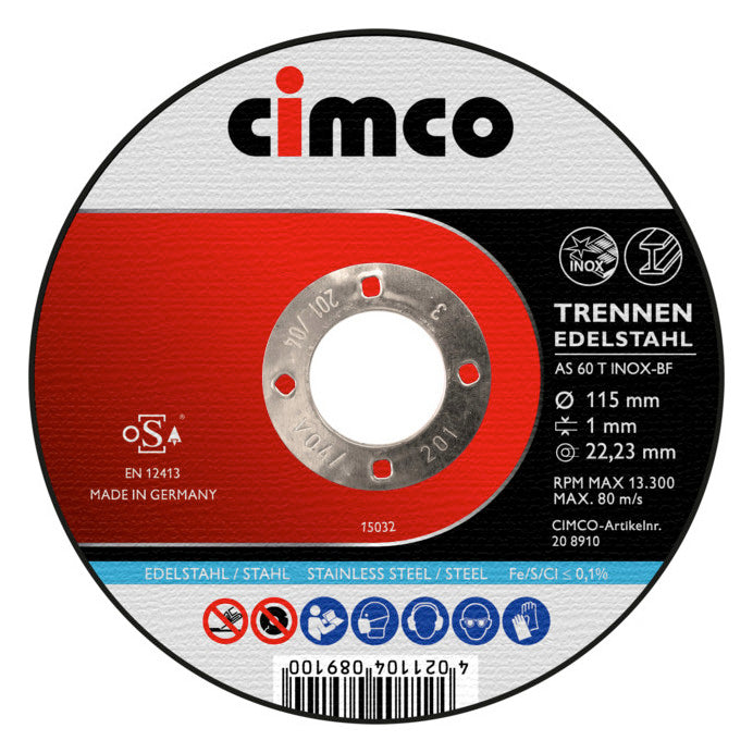 CIMCO Trennscheibe 125x1mm Kst f.Metall 208912