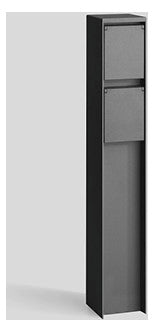BEGA Steckdosensäule Metall graphit IP44 70704 2Steckd 500x75x75mm