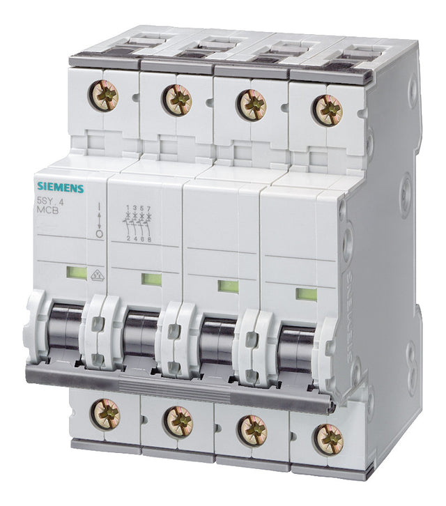 SIEMENS Leitungsschutzschalter UC B 6A 5SY7406-6 4p 400V 4TE 50Hz IP20
