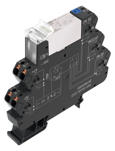 WEIDMÜLLER Schaltrelais 1W IP20 TRP 24VDC 1CO 16A 12,8x89,4x87,8mm