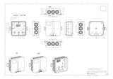 SPELSBERG Abzweigdose IP55 2,5qmm Kst i 12 -L/sw 85x85x37mm quadrat hfr