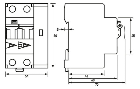 DOEPKE Brandschutzschalter 2p A 240V A DAFDD 1 C16/0,03/2-A C16A 0,03A 3TE