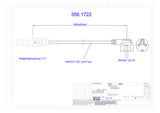 BACHMANN Netzanschlussleitung 1m 10A sw 356.1722 3x1,5qmm IP20 PVC