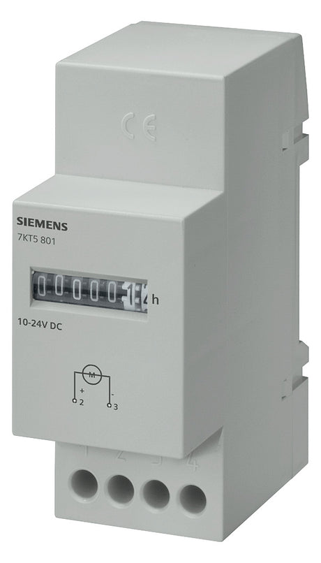 SIEMENS Betriebsstundenzähler analog REG 7KT5801 DC 12-24V 100000h IP20 quarz