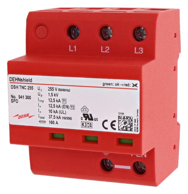 DEHN SE Kombi-Ableiter TS35 3p 255VAC DSH TNC 255 1,5kV 4TE TS35