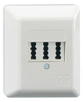 RUTENBECK Anschlussdose TAE_2x6/6NFF AP TAE 2x6/6 NFF Ap rw rws RAL9010 schraub