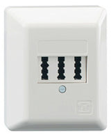RUTENBECK Anschlussdose TAE_2x6/6NFF AP TAE 2x6/6 NFF Ap rw rws RAL9010 schraub
