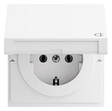 GIRA Steckdose 1f rws glz UP Klappd IP20 445470 horiz/vert
