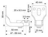Walraven Wandkonsole 7501 ev für Heizkörperbefestigungssatz | 0750100