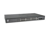 28-Port Web Smart Gigabit PoE Switch, 2x Gigabit SFP, 2x Gigabit RJ45, 24 PoE Outputs, 375W PoE Stück
