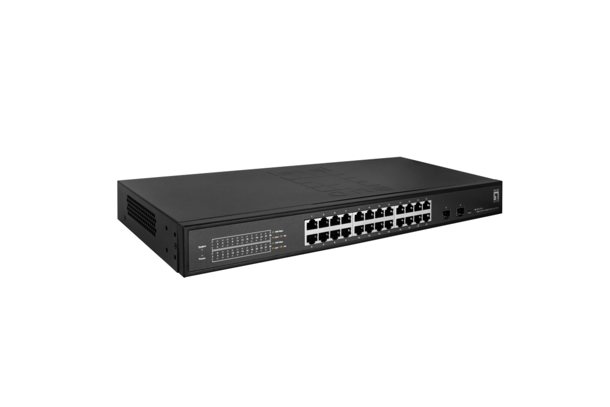 Hilbert 26-Port Gigabit Smart Lite Switch 24 x Gigabit RJ45 2 x Gigabit SFP Stück