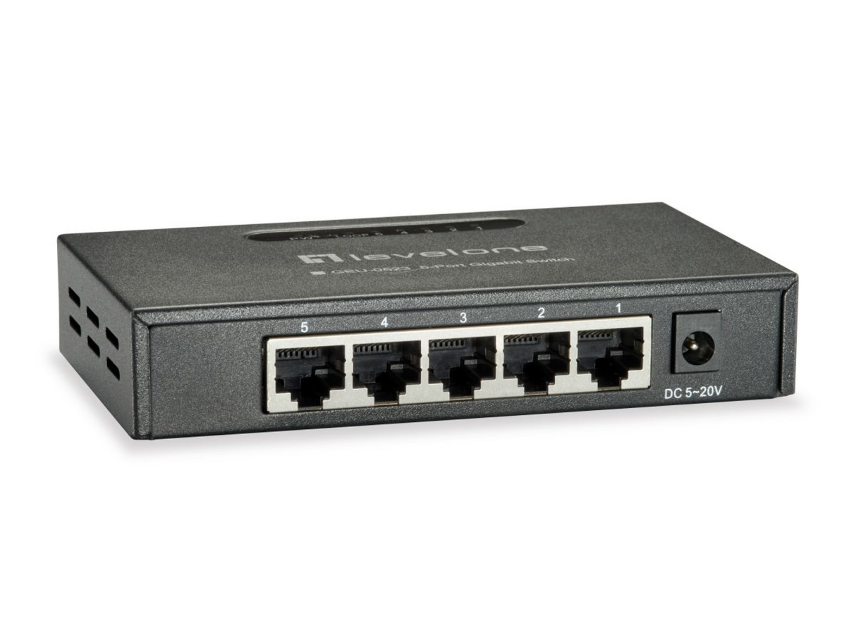 5-Port Gigabit Switch, Metallgehäuse  Stück