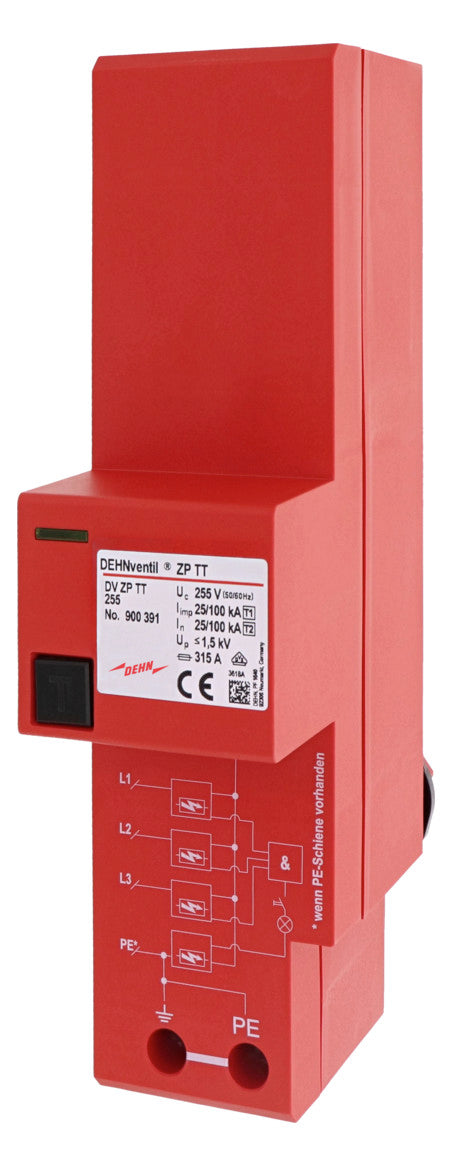 DEHN SE Kombi-Ableiter Sammelsch 3p 3TE DV ZP TT 255 255VAC 1,5kV Sammelsch
