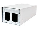 METZ CONNECT Modulträger Wandmont 2Ports 130861-0202-E Schirm RAL9010